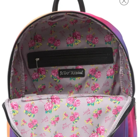 Betsey Johnson full size backpack Sunset Ombre - Picture 4 of 8